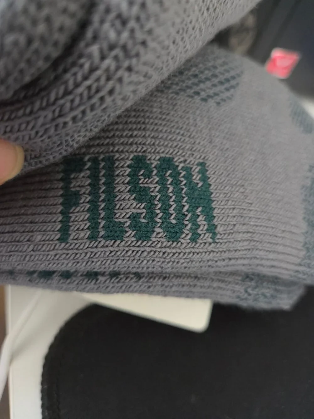 NEW FILSON Made in USA Merino Wool Socks Heavyweight Over the Calf Dark Grey